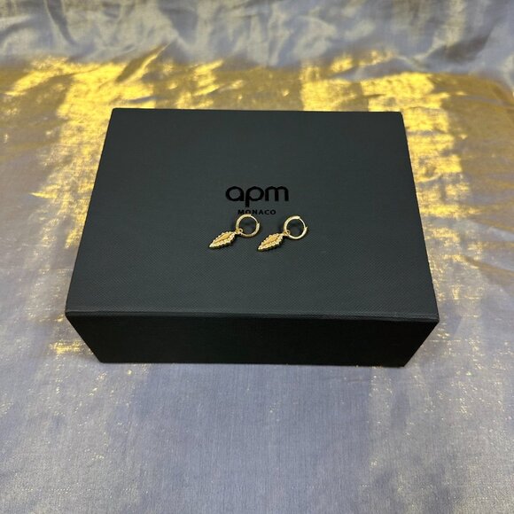 APM Monaco Eclat Gold Earrings - Picture 5 of 6